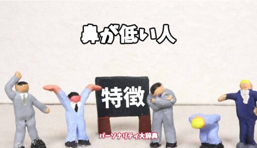 鼻が低い人の特徴15選